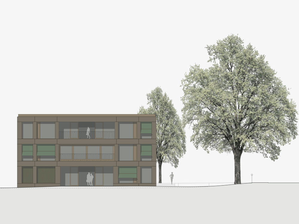 Wettbewerb Neubau Tagesbetreuung St.Gallen Architektur Fassade