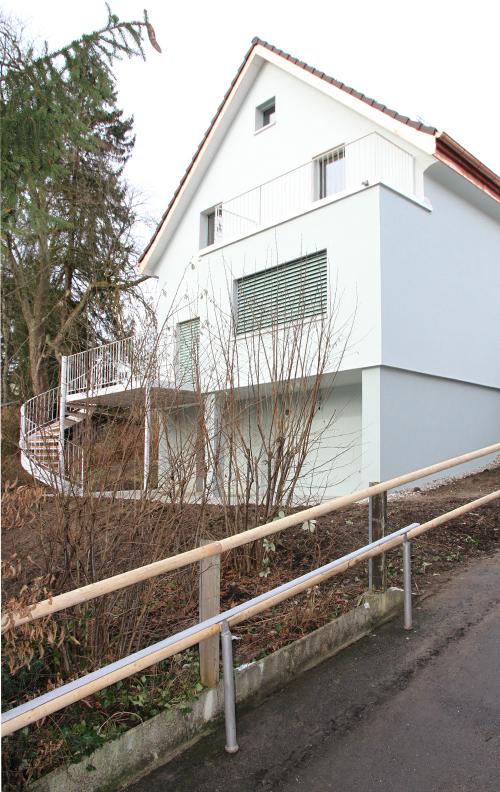 Umbau Renovation Sanierung EFH Einfamilienhaus St.Gallen Fassade Architektur Bauleitung